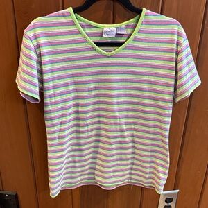 Vibrant Striped Kids Tee